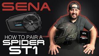 Sena Spider ST1 Phone Pairing  Motorcycle Mesh Comms