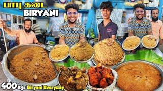 ஊரையே சுண்டி இழுக்கும் Famous Babu Kadai BIRYANI  400kgs of Biryani per day  Tamil Food Review