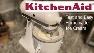 KitchenAid Ice Cream Maker Attachment  Set-up How-to and Review