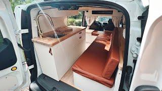 LUXURY TINY CAMPER  FULL TOUR  2022 Ford Transit Connect