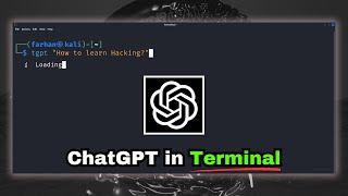 Terminal-GPT  AI for Kali Linux Terminal