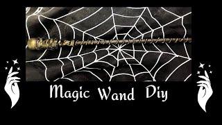 HOW TO MAKE A MAGIC WAND DIY  USING DOLLAR TREE ITEMS  HALLOWEEN DIY