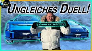 Das Geheimnis der Aerodynamik KIA EV9 im Vergleich zum HYUNDAI IONIQ 6