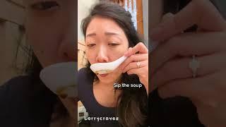 How to eat soup dumplings part 5