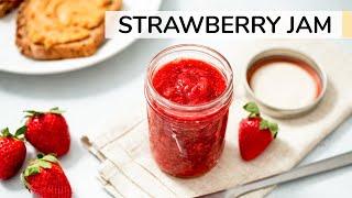 HOW TO MAKE STRAWBERRY JAM  healthy homemade chia seed jam