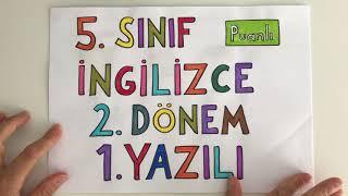 5 İngilizce 2. Dönem 1. Yazılı puanlı