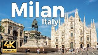 Milan Milano Italy Walking Tour 4k Ultra HD 60 fps - With Captions