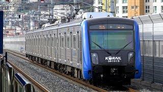 【4K】KORAIL東海電鉄線 381000系2次車宇進産電・東芝IGBT-VVVF 日光行き、釜田行き 到着・発車シーン集 巨堤駅にて 2020.1