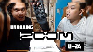 UNBOXING ZOOM U-24 AUDIO INTERFACE with Sound test