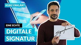 Was ist eine digitale Signatur? Die sichere alternative zur Unterschrift auf Papier  Kurz erklärt