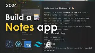Build a Markdown Notes app with Electron React Typescript Tailwind and Jotai