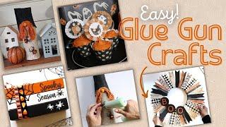 5 *Must See* Felt Gnome & Hot Glue Webs Crafts Halloween Decor DIYs Ornaments Budget Friendly