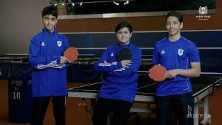  Aspire Academy Table Tennis Golden Trio - ثلاثي أكاديمية أسباير الذهبي لكرة الطاولة