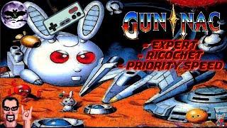 Gun-Nac прохождение  Expert + Ricochet  U  Игра Dendy Nes Famicom 8 bit Стрим rus