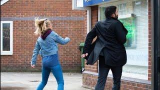 Coronation Street - Abi Webster Punches Imran Habeeb 27th December 2021