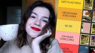 BOOK TIER LIST  зарубежная классика  40 книг