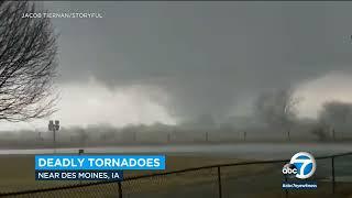 Official 6 dead including children as large tornado roars through central Iowa  ABC7