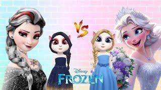 My Talking Angela 2  Bad Elsa Killed Good Elsa  New Editorial  Good Vs Bad Cosplay Frozen Wedding