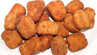CRSIPY CHICKEN NUGGETS - HOME MADE RECIPE  చికెన్ నగ్గెట్స్   चिकन नगेट्स  TELANGANA COOKING