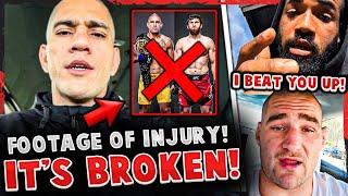 Alex Pereira GETS INJURED *FOOTAGE* + likely OUT of UFC 301 Bobby Green BEAT UP Sean Strickland?