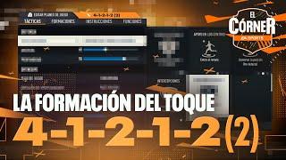 La FORMACIÓN META para jugar AL TOQUE 4-1-2-1-2 2  TÁCTICAS E INSTRUCCIONES  EL CÓRNER