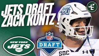 BREAKING Zack Kuntz DRAFTED By The New York Jets  2023 NFL Draft