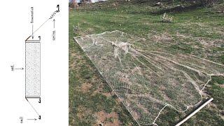 How to set a ground net trap to catch birds  semi  - automatic