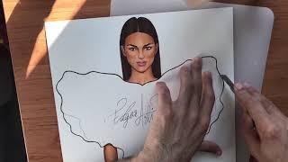 How to draw fashion illustration Edgar Artis style