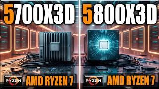 5700X3D vs 5800X3D Benchmarks - Tested in Games and Applications