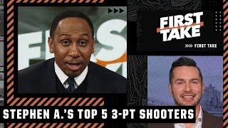 JJ Redick reacts to Stephen’s A-List of the Top 5️⃣ 3-point shooters in NBA history  First Take