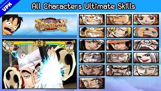 One Piece Grand Battle 3 PS2 - All Characters Ultimate Skills