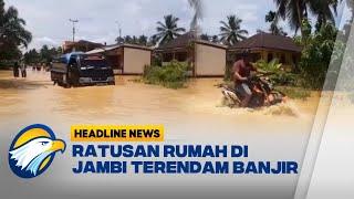 Akses Jalan Terputus Ratusan Rumah di Sarolangun Terendam Banjir