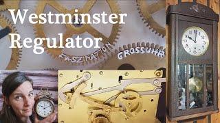 Blick ins Schlagwerk Westminster Regulator clockchimeFunktionsweisestrikingSchlagfunction