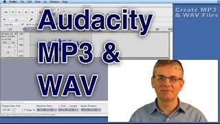 Audacity Tutorial How to Save a WAV or MP3 File  Export Sound Format Tutorial