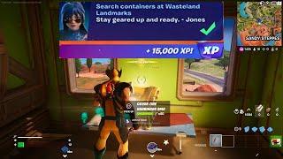 How to EASILY Search containers at Wasteland Landmarks in Fortnite locations Quest