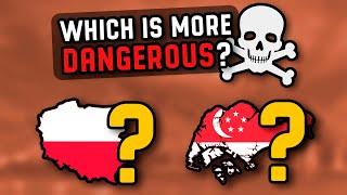 Guess Which Country is More Dangerous  Country Quiz Challenge