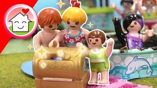 Playmobil Familie Hauser - Schatzsuche im Aquapark mit Lena Malte und Rosabella