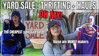  THE Cheapest Yard Sale EVER  Thrift with Me + Clothing Haul for Resale + eBay Reseller