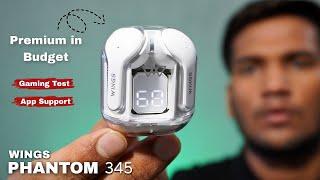 Wings Phantom 345 Earbuds  Low Latency 40ms  Gaming Test  App Support  Best Earbuds Under 1500