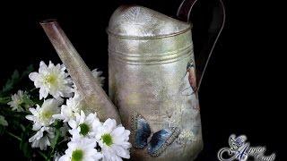 Decoupage Tutorial - Watering Can - DIY Tutorial