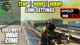 HD 7870  R9 270X  Call of Duty Warzone - Battle Royale - 1080p 900p 720p