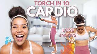 10 Min Cardio workout to Burn Fat Intense TORCH IN 10  growwithjo