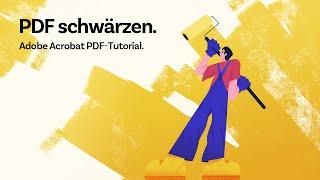 PDF schwärzen mit Adobe Acrobat Pro  Adobe PDF Tutorial