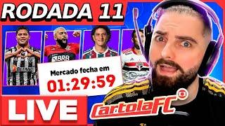  LIVE CARTOLA FC #11 RODADA  MUDAMOS O TIME