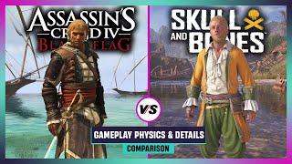 Skull and Bones vs Assassins Creed Black Flag - Gameplay Physics and Details Comparison