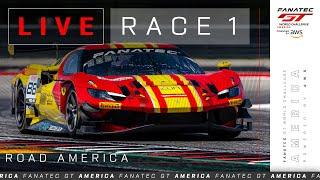 LIVE  Race 1  Road America  Fanatec GT World Challenge America powered by AWS 2024