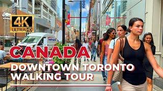  Toronto Walking Tour - Best Yonge Street Walking Tour 4K Ultra HDR60fps