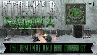 Hard & Survivalist Freedom Winter Playthrough Part 1 - Monolith Already?  STALKER GAMMA INVERNO