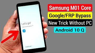 Samsung M01 Core Google AccountFRP Bypass ANDROID 10 Q Without PC