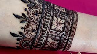 Easy 3D Style Floral Henna Design  Simple Bridal Mehndi  Bhrwa Mehndi  सुंदर मेहंदी डिजाइन